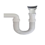 ZOREX Odvod za umivaonik 5/4" bijeli, klik-klak